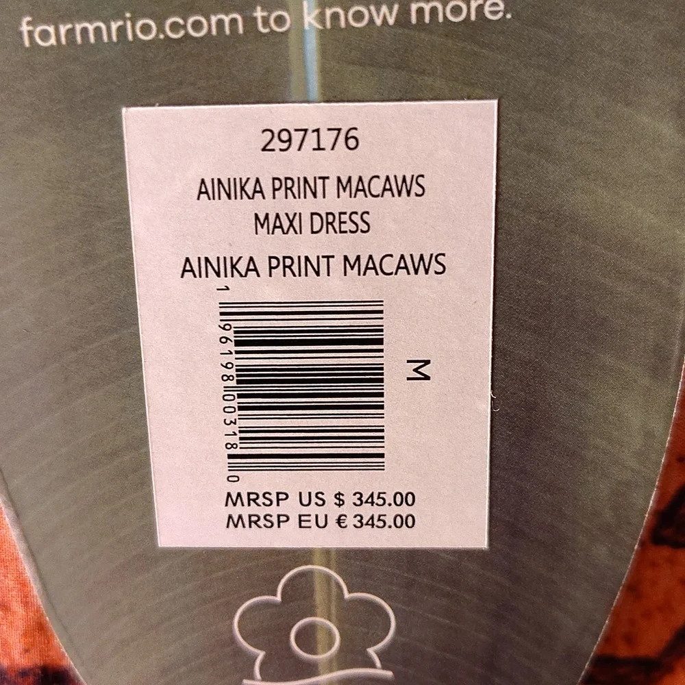 NWT FARM Rio dress, M. - Picture 7 of 8